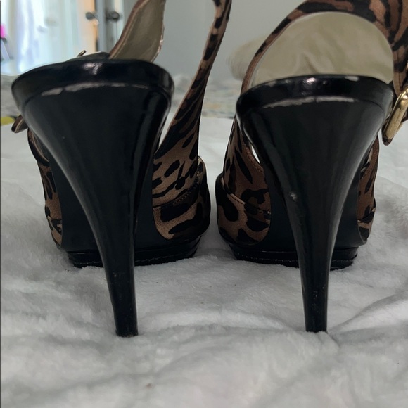 Guess Animal Print Slingback Heels - Picture 5 of 8